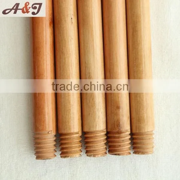 Finishing wood stick for brooms in italy