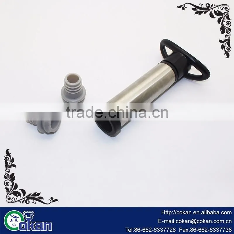 Plastic Wine vacuum pump with bottle with stoppers/Champagne Stopper CK-KT630