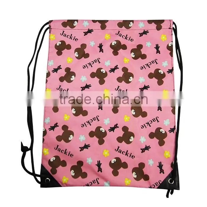 Day Backpack Use string microfiber bag with drawstring