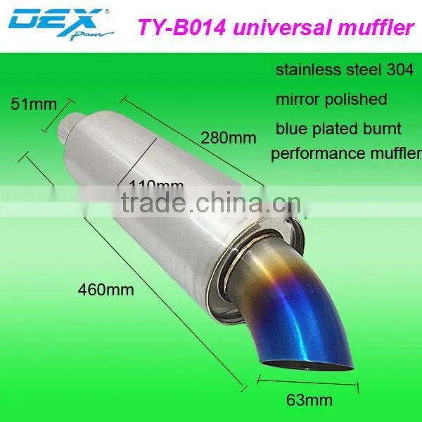 racing spare part exhaust system universal muffler performance