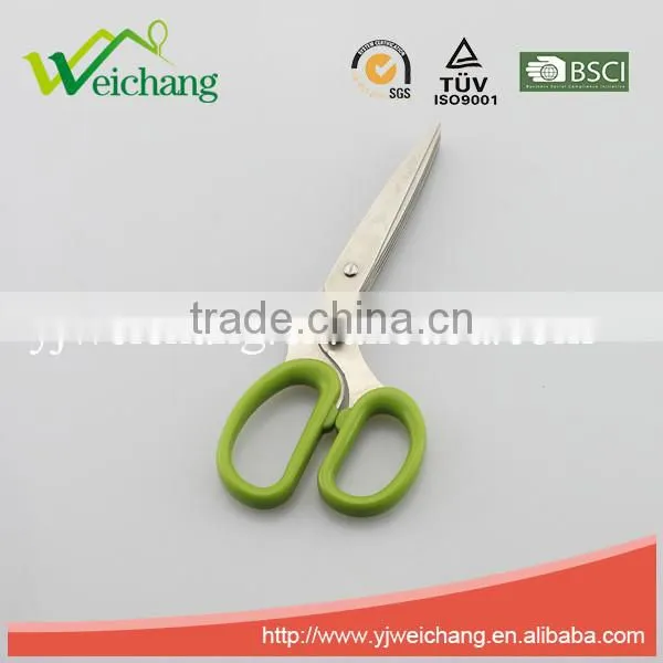 WCM34 premium Soft grip Stainless Steel Precision 5 LAYER BLADES SCISSOR New Design