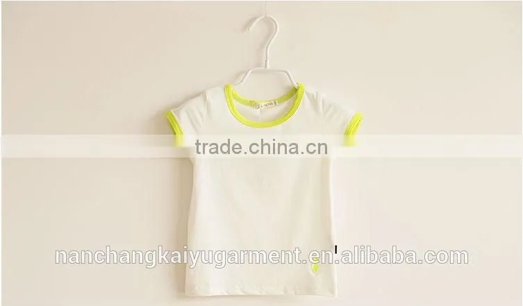 High quality wholesale cheapest Kids blank 100% cotton T shirt