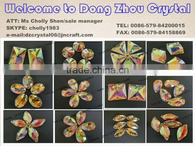 China Wholesale Sew on Stone Crystal Rhinestone for Wedding Dress