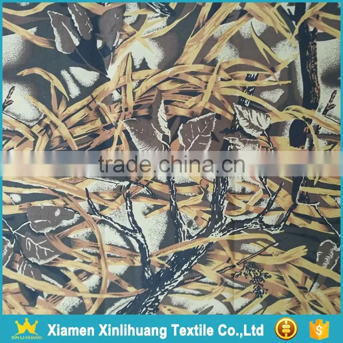 New Design Forest Grass Printed CVC 80% Cotton 20% Polyester Fabric