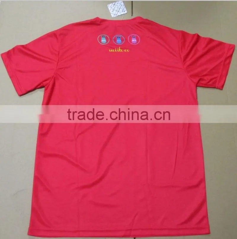 Dry fit specialized sublimation printing running t-shirt