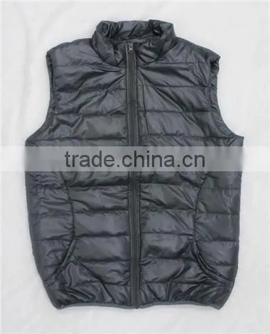 Hot Sale Fashion Blacket Padded Winter Sport Vest Jacket Men Waistcoat (MV130055)