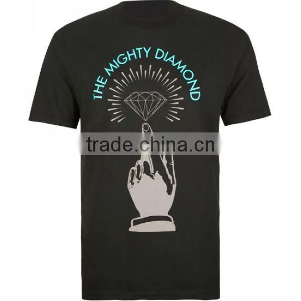 Wholesale Black Printing Overseas T Shirt