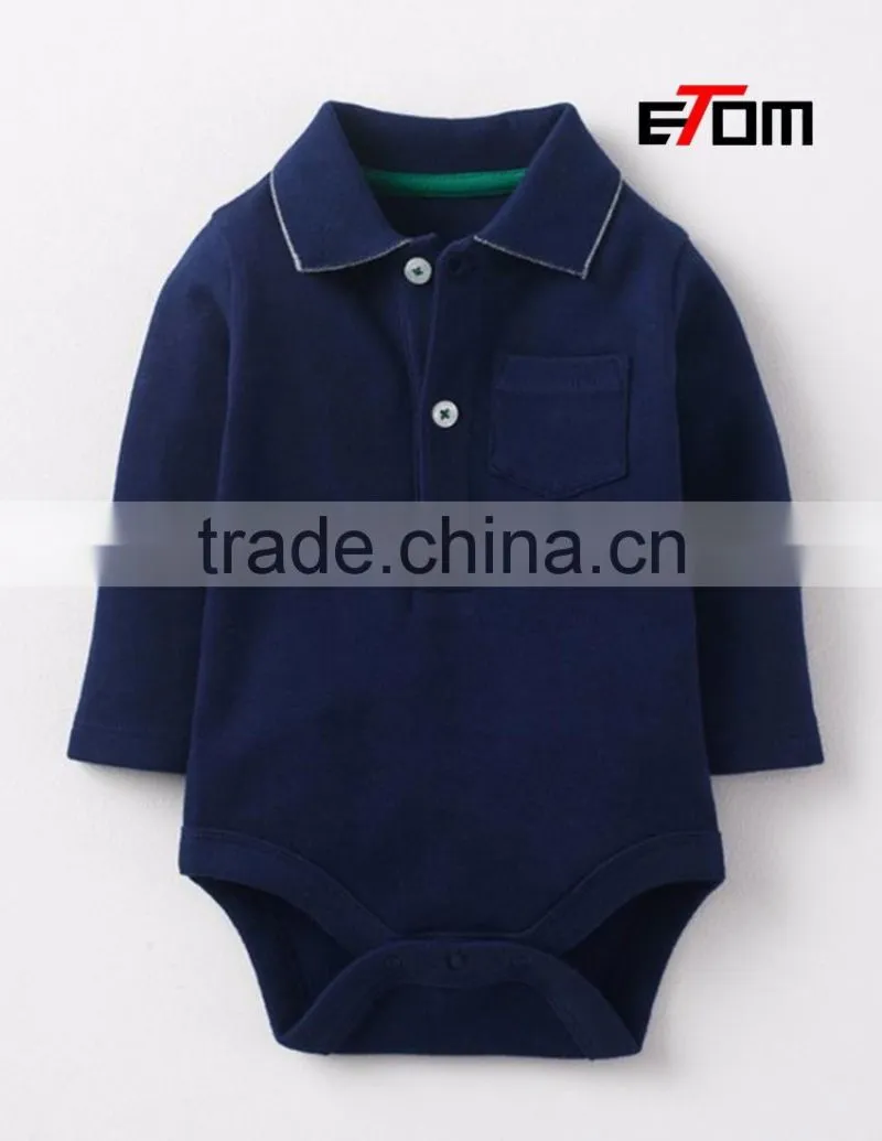 1507-1 OEM Baby clothes newborn boys 100% cotton baby jumpsuit long sleeve Infants clothing& Toddlers baby onesie
