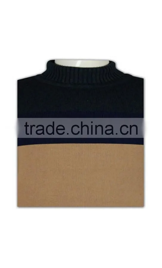 ISO9001/BSCI Manufature OEM Service 100%cotton mens high collar sweaters