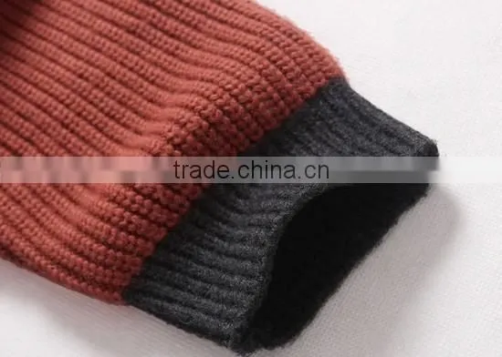 The long sleeve double pocket design knitting cardigan casual men knitted sweater