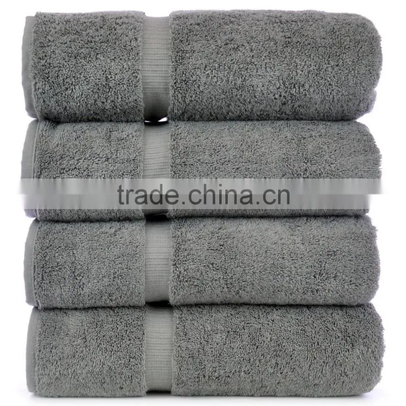 Wholesale 16S Combed 100% Cotton White Plain Hotel Bath Towel for 5 Star Hotel