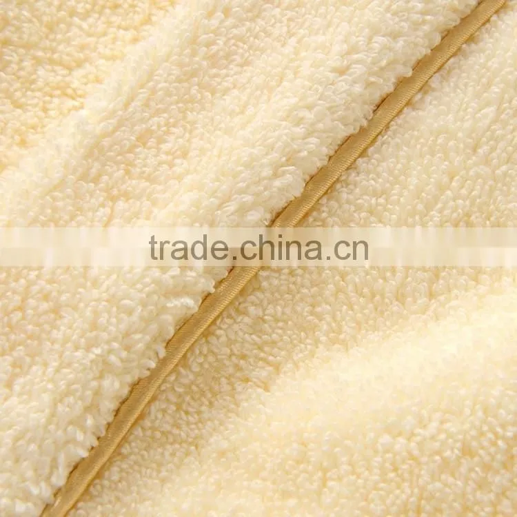 kid bathrobe hooded woven solid cotton terry