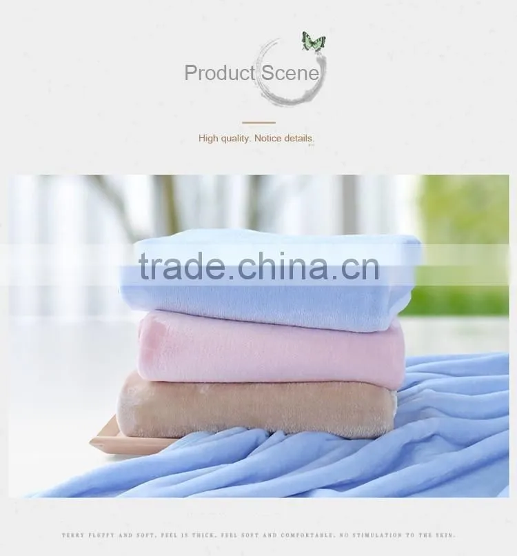 New design blanket thick fleece travel with trim