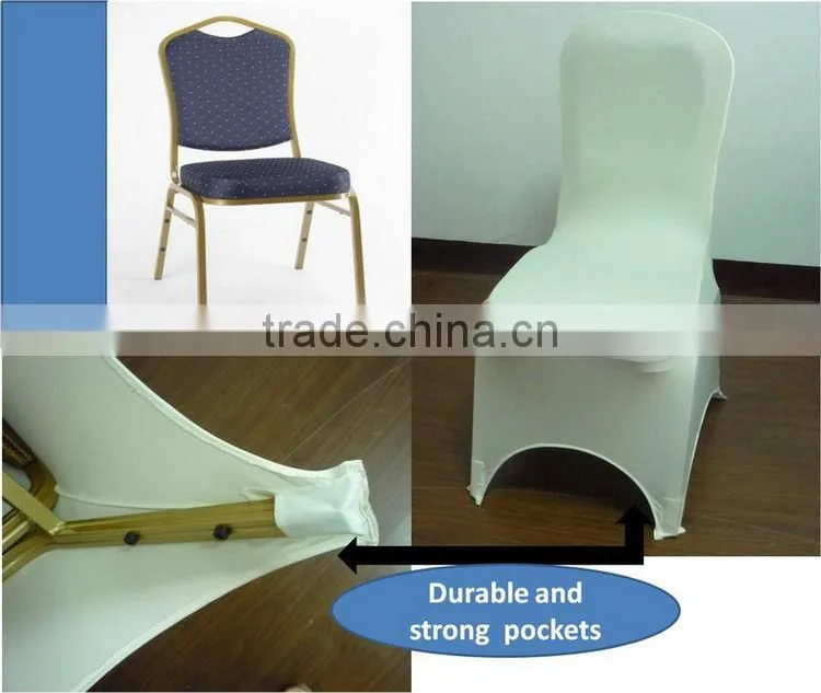 Spandex lycra chair cover band with diamond buckle Nylon band for wedding chair cover