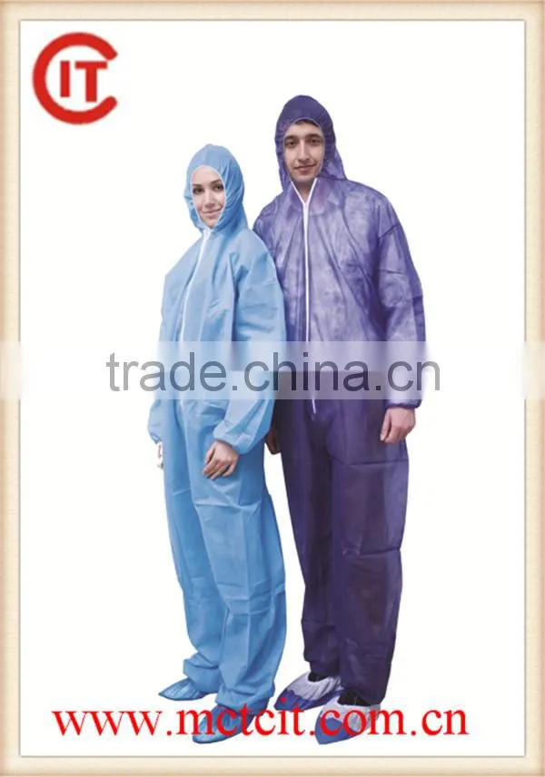 non woven coverall/disposable coverall/working coverall with lowest price