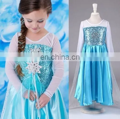 Frozen elsa anna dress cosplay costume wholesale