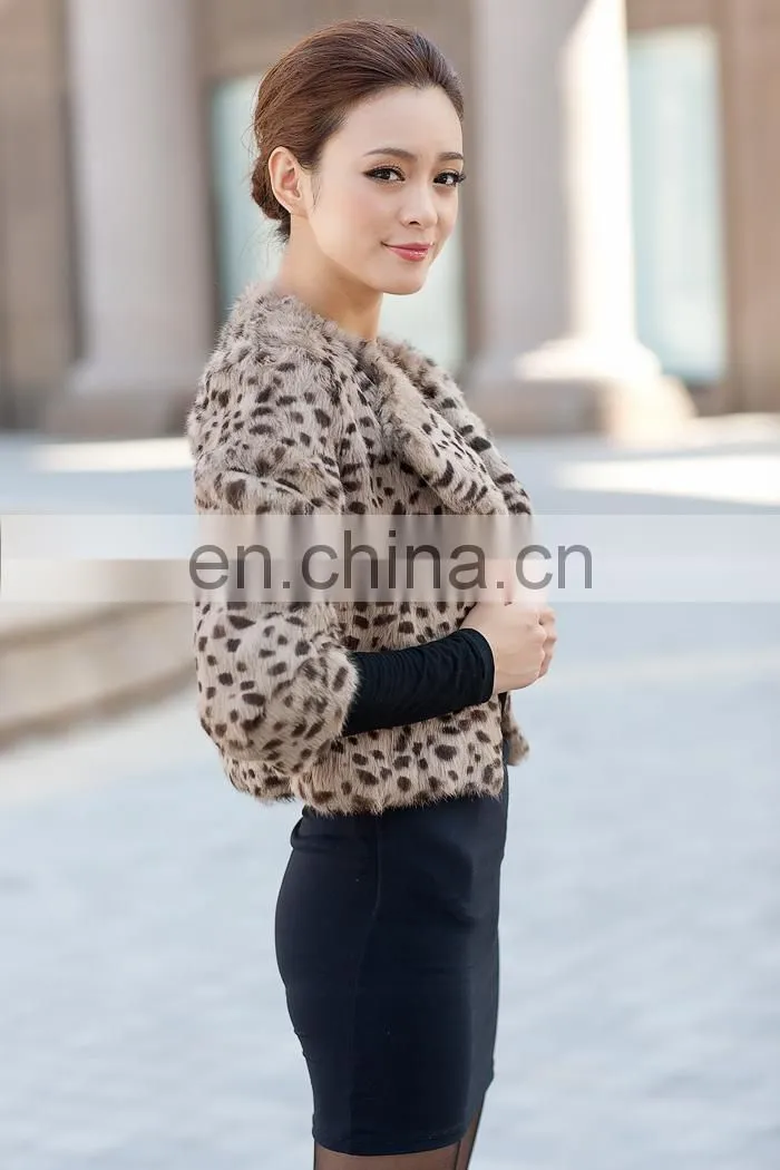 ladies rabbit fur coat