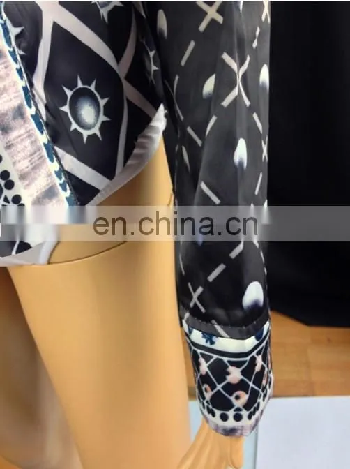 2017 wholesale mature style brown vintage printed small jacket for woman