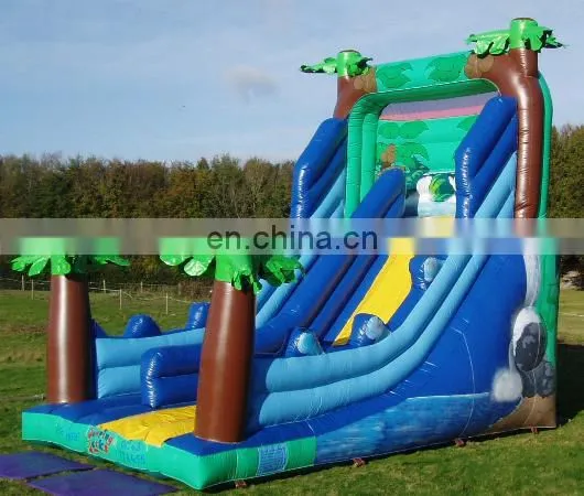 waterfall inflatable slide ,tropical inflatable slide ,palm inflatable slide