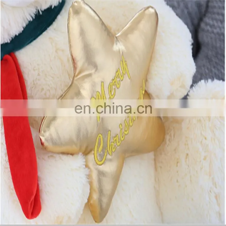 2017 hot sell christmas plush toys stuffed plush christmas decoration candy teddy bear toy