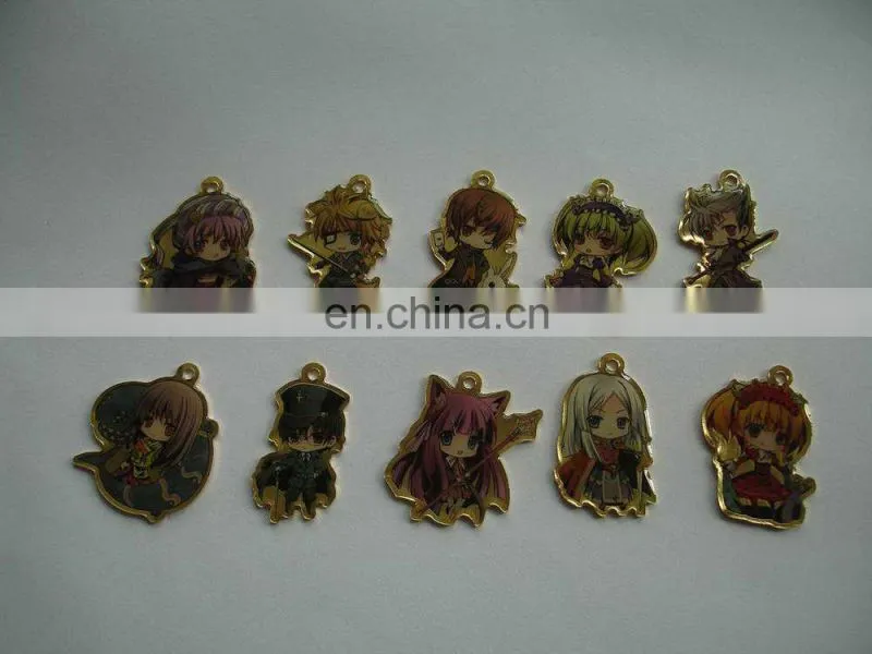Star shape metal badge with expoy