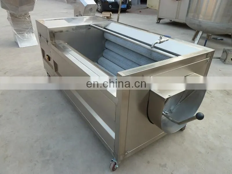 Brush roller type friute and vegetable washing cleaning and peeling machine for sale