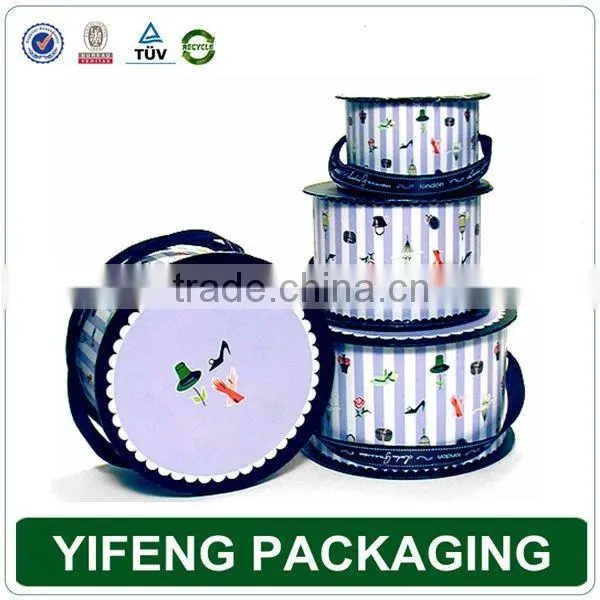 Cardboard Gift Fashion Design Hat Round Hat Boxes