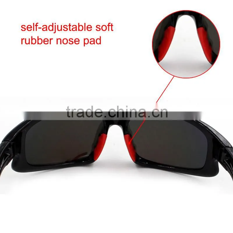Lightweight pc frame anti-slip 100% anti-uv polarized sports glasses wholesale