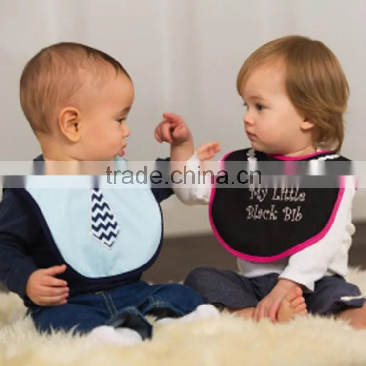 Waterproof cotton baby drool bibs with Customized Logo