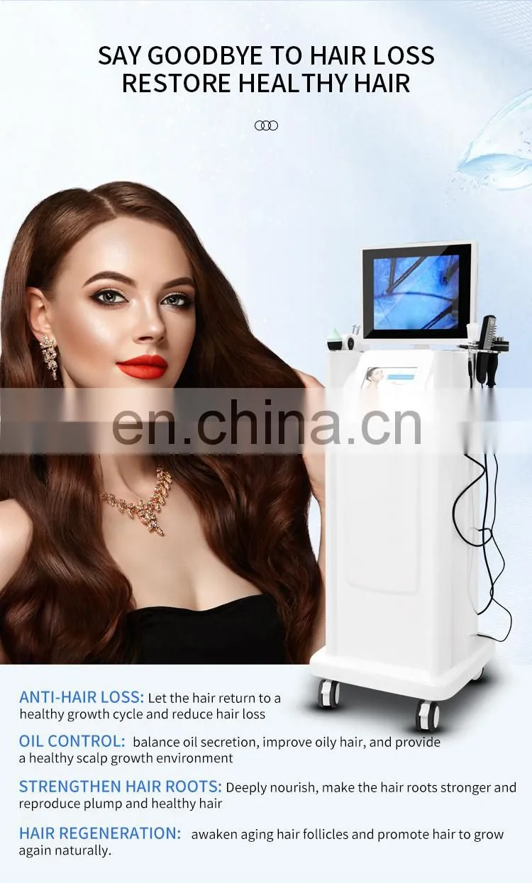 7 in 1 Scalp Hair Follicle Detection Anti Hair Loss Hair Growth Machine Scalp Massage Treatment Device Scalp Care Instrument