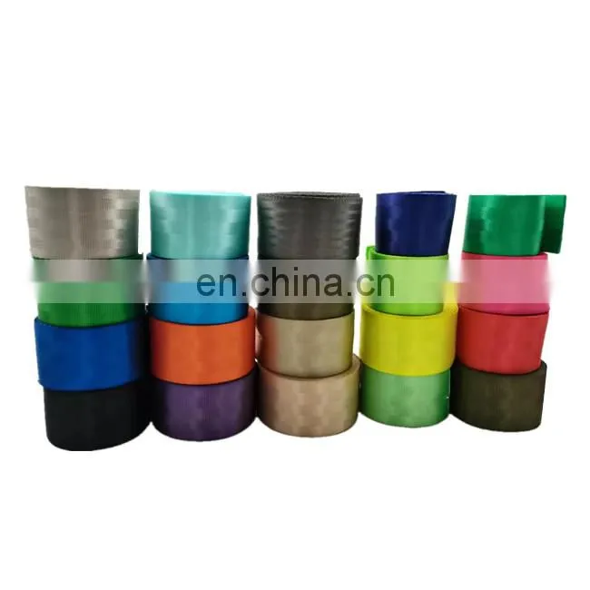 Hot sales Durable Fabric Woven Harness high Tenacity Anti-UV OEM 47mm Pink Polyester Webbing Airplane Car seat belt