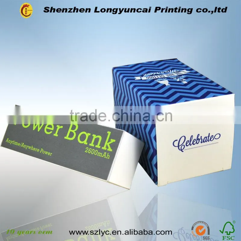 2015 hot sale high quality black cardboard paper gift box for candle