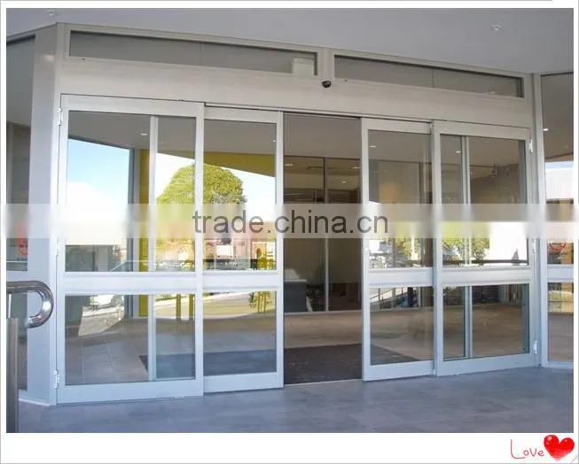 Double open Aluminum telescopic automatic sliding doors manufacturers