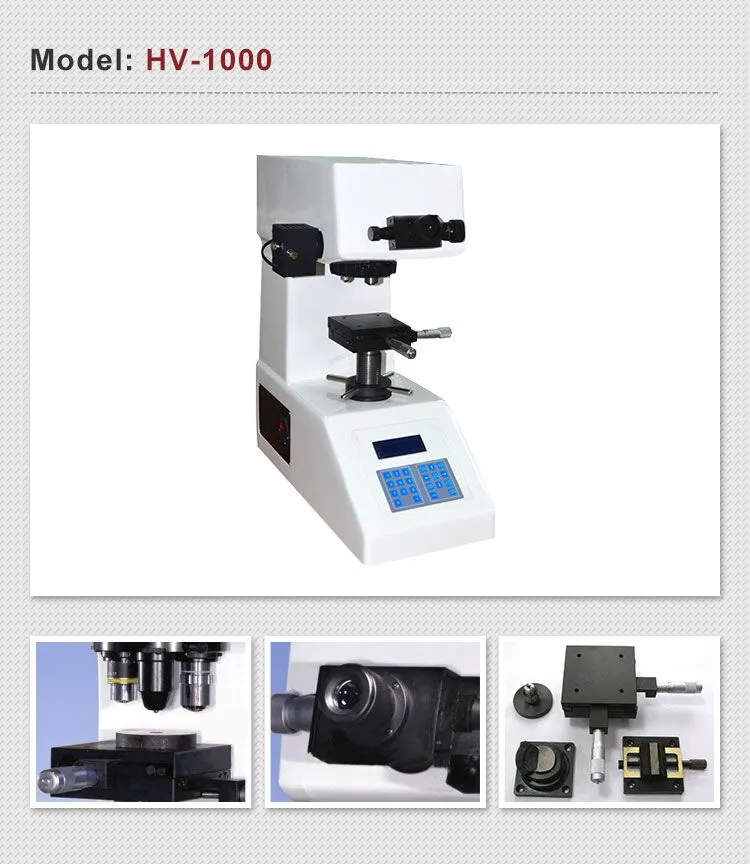 Microhardness HV-1000 Micro Vicker Durometer/Micro Vicker Hardness Tester