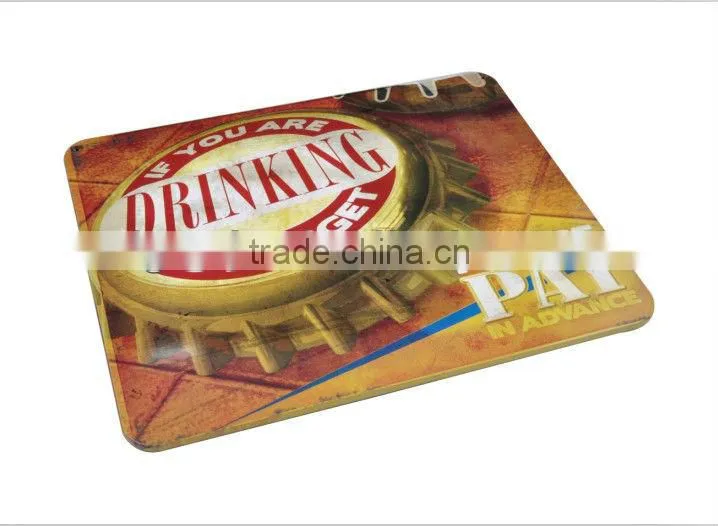 Good tinplate CMYK printing tin sign