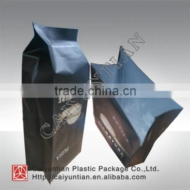 Sealed side gusset black tea Powder Bag with valve