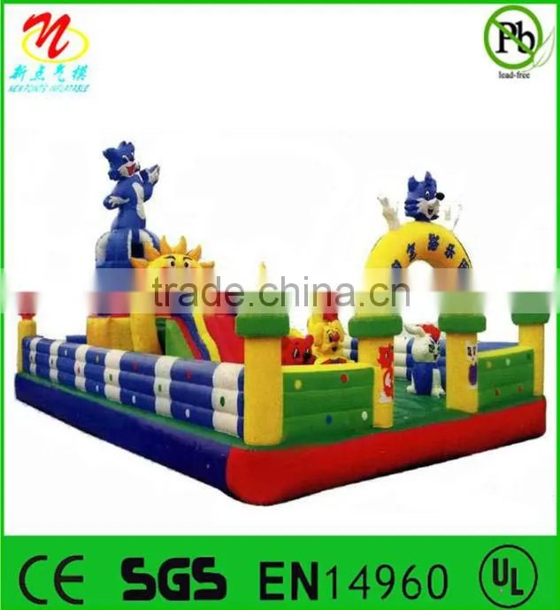 large inflatable amusement park,fun city for kids