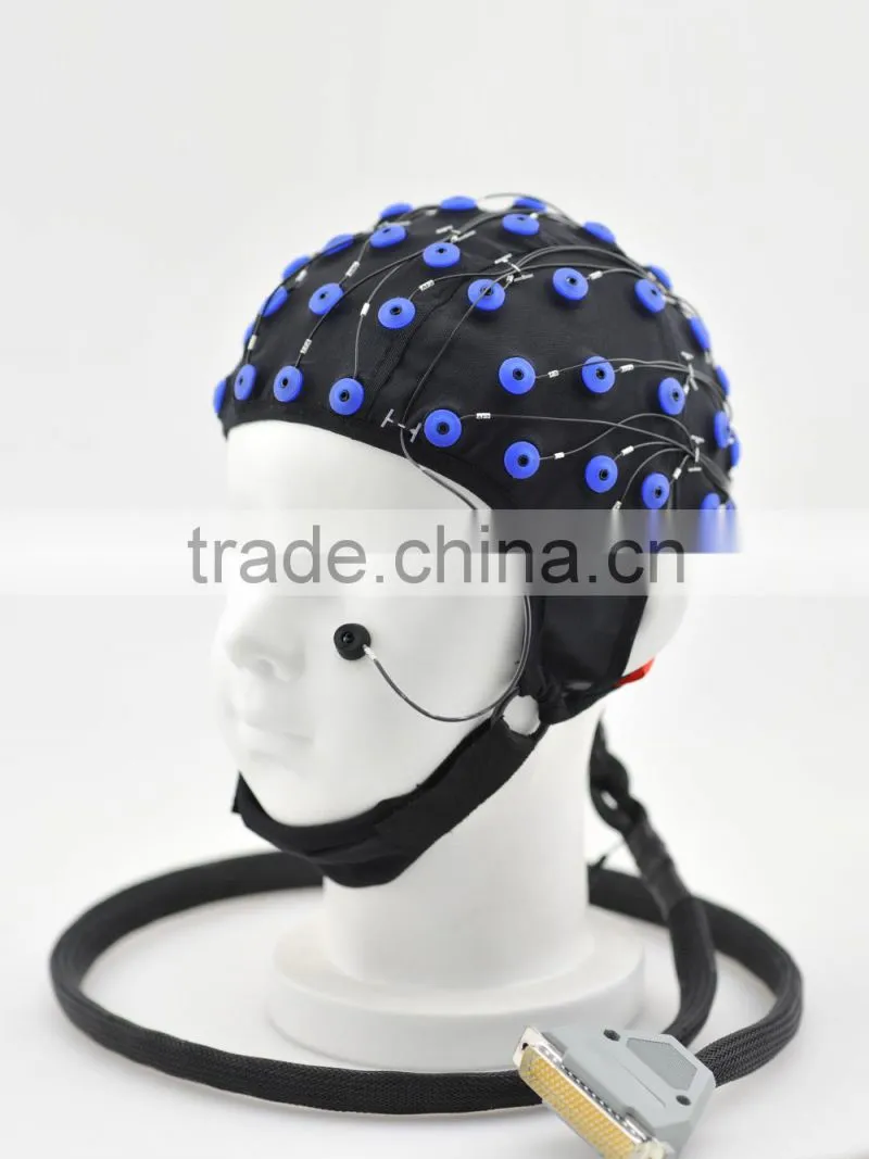 EEG caps with many kind of leads