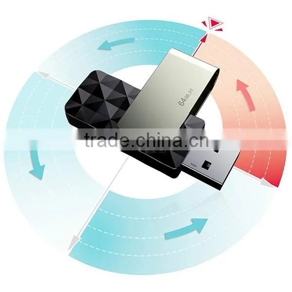 high speed swivel usb 3.0 flash drive , 64gb usb 3.0 memory stick