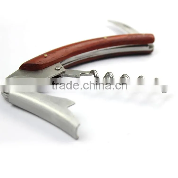 New design wooden handle corkscrew