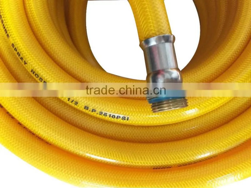 YONG HANG PVC YELLOW BRAIDED 1/2 FOR AGRICULTRAL HIGH PRESSURE SPARY HOSE