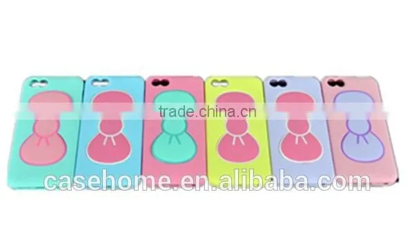for iphone5/5s New Rabbit Ear Silicone TPU soft Stand cover case