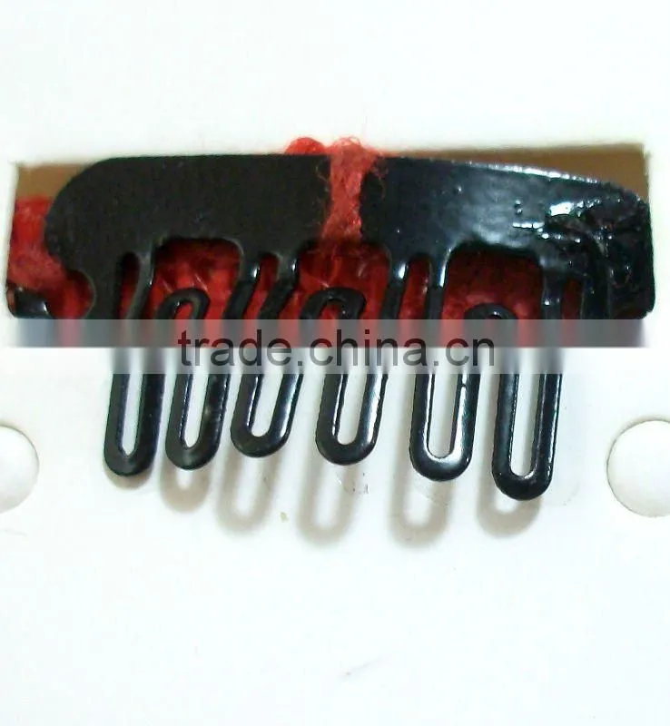 Feather pattern clip-in hair extension