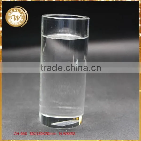 High quality useful wedding crystal golden candle holder