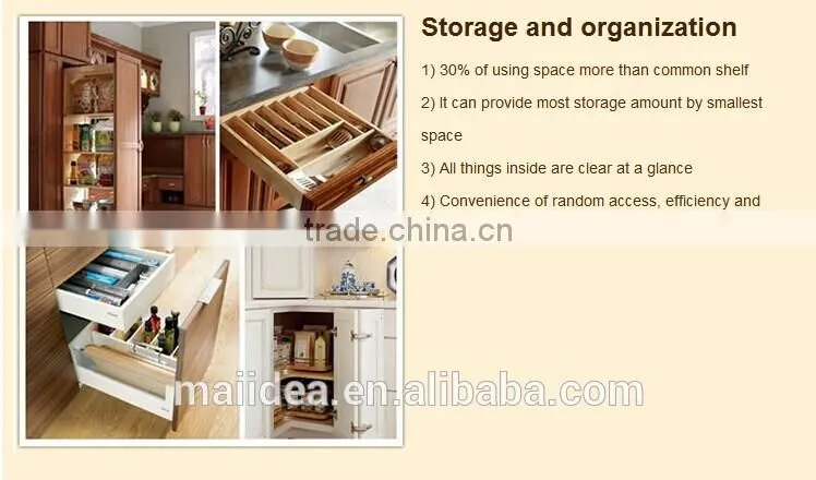 Shinny color wood kitchen cabinet Approved ISO SGS UL