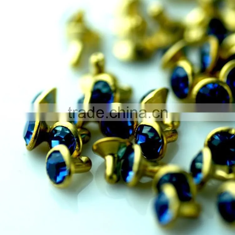 cap diamond rivet,colorful crystal rhinestones leather rhinestone rivets