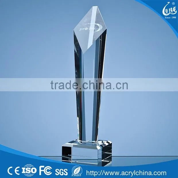 2016 new design acrylic plastic trophy cup