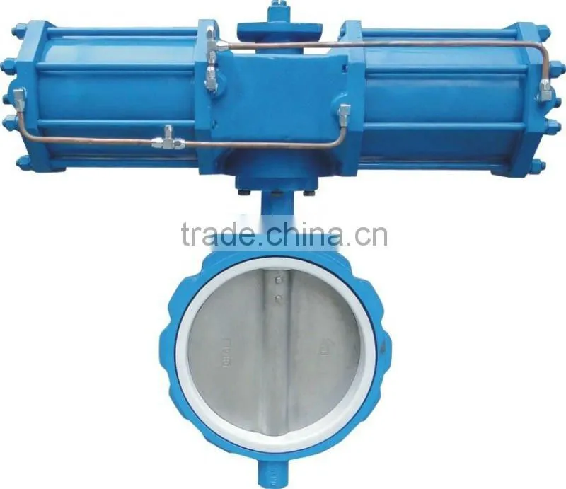 stainless steel, wcb, wafer, flange pneumatic butterfly valve