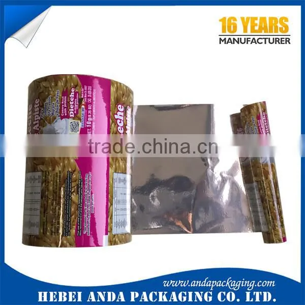 Coffee plastic wrap film printing/packaging coffee bean stand up zipper bag