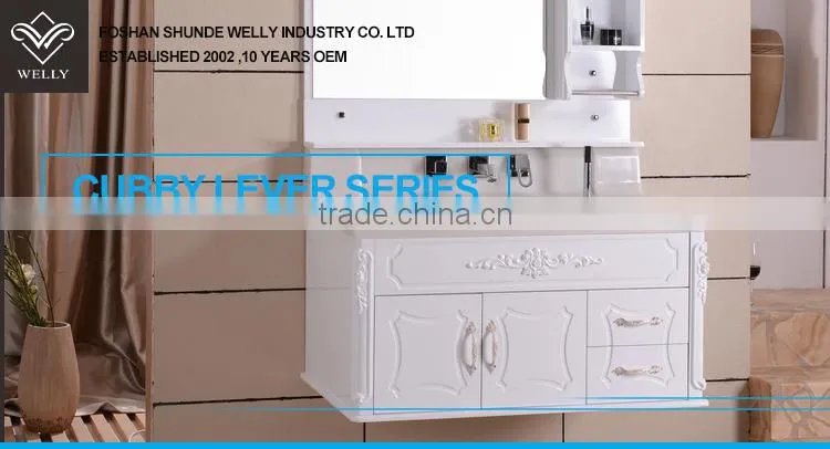 2016 Welly Modern Kitchen Double Handle Rotatable Water Basin Faucet